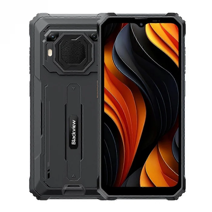 Telefoane - Telefon mobil Blackview BV6200 Plus Negru, 4G, 6.56"HD+IPS, Boxa 3W, 32GB RAM (8GB + 24GB extensibili), 128GB ROM, Android 14,  Unisoc T606, NFC, 11000mAh, 18W, Dual SIM