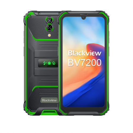 Telefon mobil Blackview BV7200 Green, 4G, 6.1" HD+, 10GB RAM (6GB + 4GB extensibili), 128GB ROM, Android 12, Helio G85, 5180mAh, Power bank, OTG, NFC, Dual SIM [1]