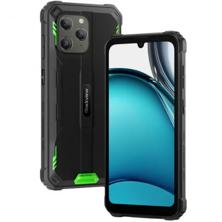 Telefoane Rezistente - Telefon mobil Blackview BV5300 Plus, Green, 4G, 6.1'' HD+, 24GB RAM (8GB + 16GB extensibili), 128GB ROM, ArcSoft 13MP+5MP, Android 13, MediaTek Helio G72, 6580mAh, Dual SIM