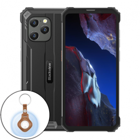 Telefoane - Telefon mobil Blackview BV8900 Pro Negru, 4G, 6.5'' FHD 2.4K, 64MP, 16GB RAM (8GB + 8GB extensibili), 256GB ROM, Android 13, Helio P90, Localizare UWB, 10000mAh, NFC, Dual SIM