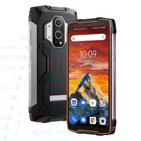 Telefoane Rezistente - Telefon mobil Blackview BV9300 Orange, 4G, 6.7" FHD+ 120Hz, 12GB+ 9GB RAM, 256GB+1TB ROM, Android 12, NFC, 15080mAh, Dual SIM