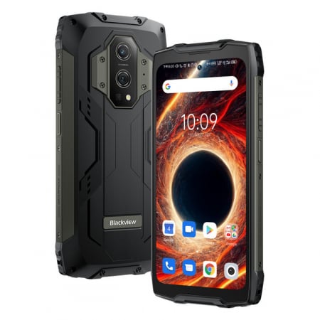 Telefoane Rezistente - Telefon mobil Blackview BV9300 Negru, 4G, 6.7" FHD+ 120Hz, 12GB+ 9GB RAM, 256GB+1TB ROM, Android 12, NFC, 15080mAh, Dual SIM