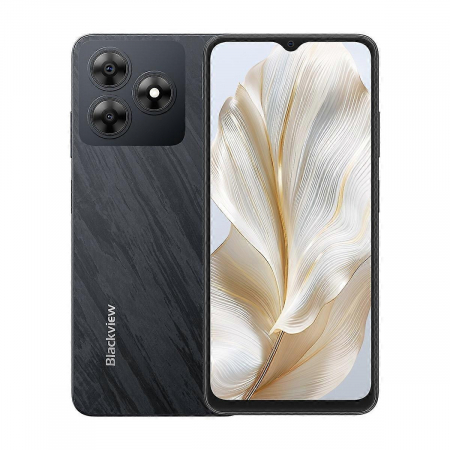 Telefoane - Telefon mobil Blackview Oscal Wave 8C Negru, 4G, 6.56" HD+, 6GB RAM (2GB + 4GB extensibili), 64GB ROM, 13MP, Android 14 GO, Unisoc SC9863A, 4700mAh, Dual SIM