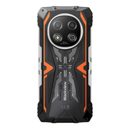 Mobile Phone Blackview ROCK 2, Orange, 5G, 6.67" HD+ IPS, 32GB RAM (8GB+24GB extensibili), 256GB ROM, 16MP, Android 16, UNISOC T8100, 120Hz, 15000mAh, 33W, Dual SIM [2]