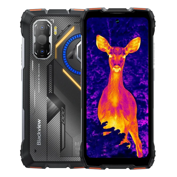 Telefoane - Telefon Mobil Blackview ROCK 3 Rugged, Portocaliu, 4G, Cameră Termică, Ecran 6.78" FHD+ 120Hz, 32GB RAM (8GB + 24GB extensibili), 256GB, Cameră 108MP, Baterie 10000mAh, Android 16, NFC, Dual SIM
