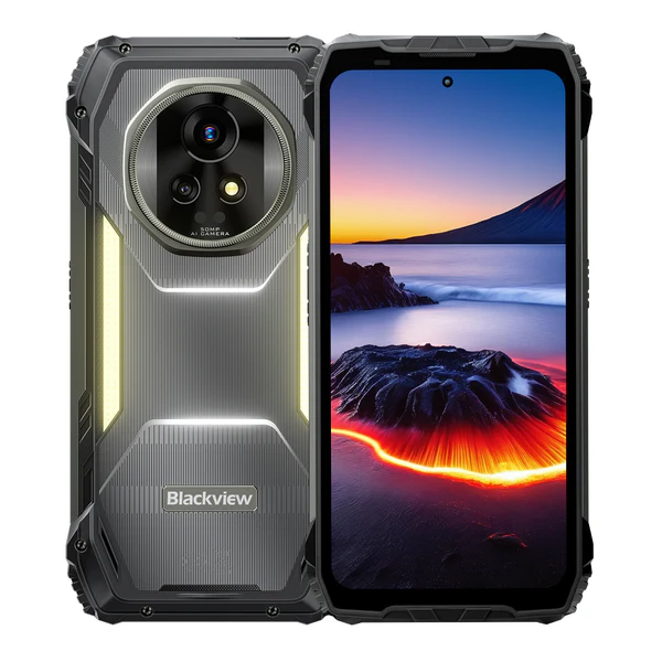 Telefoane Rezistente - Telefon mobil Blackview Xplore 2 Proiector, Negru, 5G, 6.73" AMOLED, 44GB RAM(12GB+32GB Extensibili), 256GB ROM, 50MP, DokeOS 4.2, Dimensity 8300, eSIM, Telecomanda Infrarosu, 20000mAh, 120W, Dual SIM