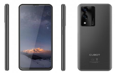Cubot A10 Mobile Phone, Black, 4G, 6.56" HD+ 90Hz, 12GB RAM (4GB + 8GB expandable), 128GB ROM, Android 14, SC T606 Octa-Core, 48MP+16MP, NFC, OTG, Face ID, 5100mAh, Dual SIM [1]