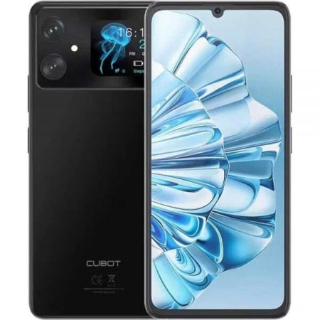 Phone - Cubot A20 Mobile Phone, Black, 4G, 6.745" HD+ 90Hz, 12GB RAM (4GB + 8GB expandable), 128GB ROM, Android 14, SC T616 Octa-Core, 48MP+16MP, OTG, Face ID, 5100mAh, Dual SIM