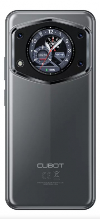 Mobiltelefon Cubot A30, szürke, 4G, 6.745" HD+ 90Hz, Dual Screen, 16GB RAM (6GB + 10GB bővíthető), 128GB ROM, Android 14, Unisoc T616, 48MP, 5100mAh, Face ID, Dual SIM [1]
