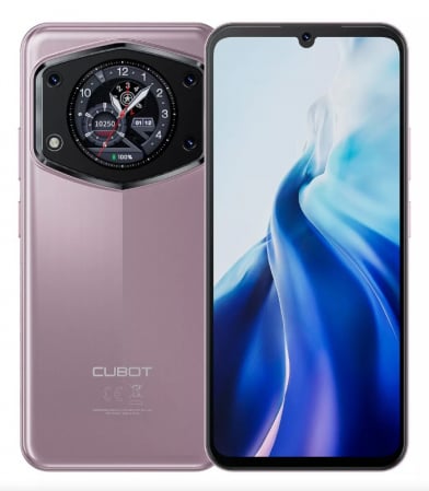Telefoane - Telefon mobil Cubot A30, Roz, 4G, 6.745" HD+ 90Hz, Dual Screen, 16GB RAM (6GB+10GB extensibil), 128GB ROM, Android 14, Unisoc T616, 48MP, 5100mAh, Face ID, Dual Sim