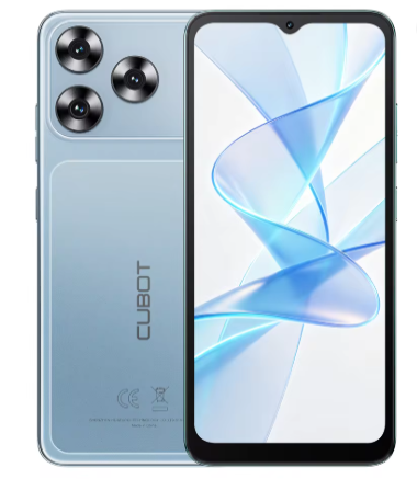 Telefon Mobil Cubot A50, Albastru, 4G LTE, NFC, 6.58” FHD+ IPS, Android 16, 16GB RAM (6GB + 10GB extensibili), 128GB ROM, Octa-Core, 5000mAh, Cameră 48MP + 16MP, Dual SIM