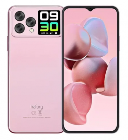 Phone - Mobile phone Cubot Hafury V1, Pink, 4G, 6.583" FHD+, 16GB RAM (8GB + 8GB expandable), 256GB ROM, Android 13, MT8788V/WA, Octa-Core, 64MP + 32MP, NFC, OTG, Fingerprint, 4350mAh, Dual SIM