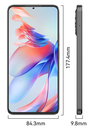 Telefon mobil Cubot Note 60, Negru, 4G, 7.2" HD+ 120Hz, 16GB RAM (6GB + 10GB Extensibili), 128GB ROM, Android 15, Unisoc T615, 48MP, NFC, Face ID, 7000mAh, Dual SIM [1]