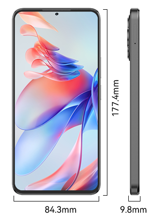 Mobile Phone Cubot Note 60, Grey, 4G, 7.2" HD+ 120Hz, 16GB RAM (6GB + 10GB extended), 128GB ROM, Android 15, Unisoc T615, 48MP, NFC, Face ID, 7000mAh, Dual SIM [1]