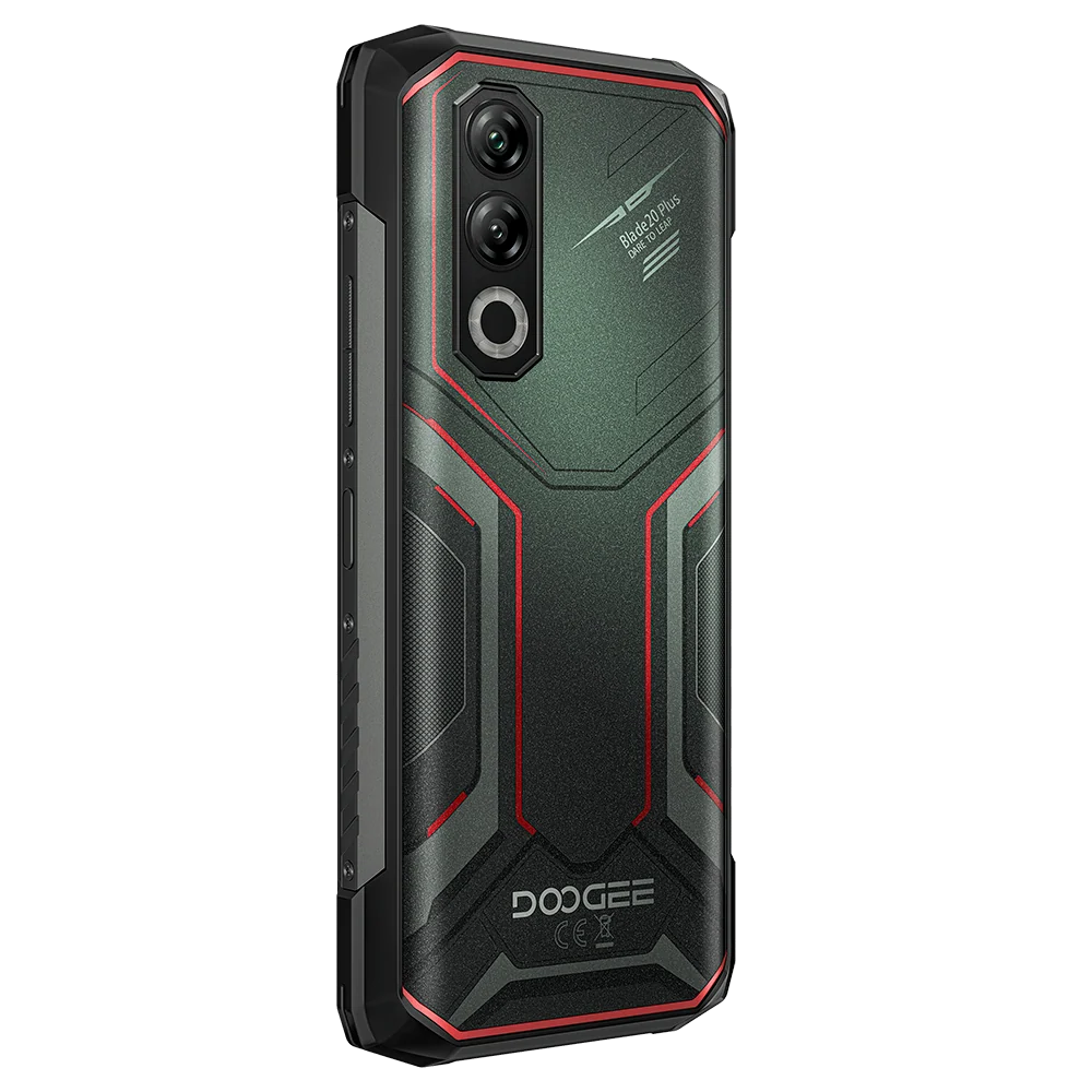 DOOGEE Blade20 Plus Mobile Phone, Red, 4G LTE, NFC, 6.6” HD+ 120Hz, 48GB RAM (6GB + 42GB Extended), 256GB ROM, Helio G100, 11800mAh 33W, 20MP Night Vision, Android 16, Dual SIM [2]