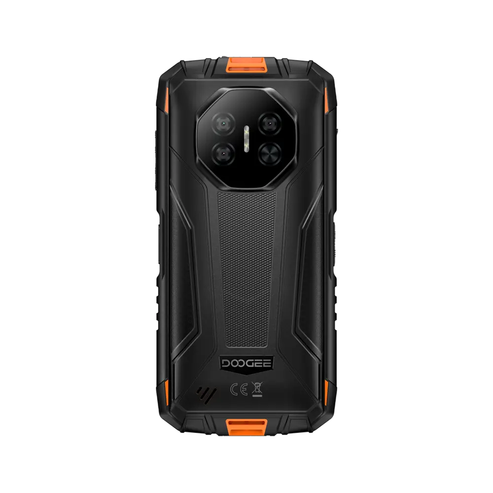 DOOGEE Fire 3 Max Smartphone, Orange, 4G, Camping Light 1200LM, 5.5" HD+, 32GB RAM (8GB + 24GB expandable), 256GB, 48MP + 20MP Night Vision Camera, Android, 8350mAh, Dual SIM [1]