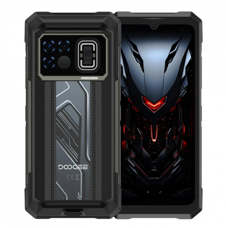 Telefoane - Telefon mobil Doogee Fire 6 Max, Gri, 5G, 6.72"FHD+ 120Hz, Camera Termica si Night Vision, 20GB RAM (8GB+12GB extensibili), 256GB ROM, Android14, Camera 50MP AI, Dimensity 7050, 20800mAh, 33W, DualS