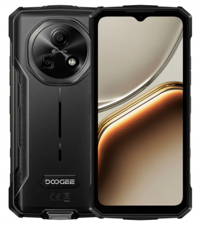 Telefoane - Telefon mobil DOOGEE Fire 7, Gri, 5G, 6.6" HD+ IPS, 36GB RAM(3GB+30GB Extensibili), 128GB ROM, 64MP, Android 15, Dimensity 6300, Difuzoare duble, NFC, OTG, Face ID, 13000mAh, 18W, Dual SIM