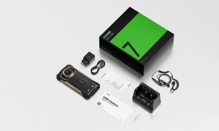 Doogee Fire 7 Ultra Mobiltelefon, Szürke, 5G, Dual Display 6.57"+1.32", AMOLED, Functii AI, 32GB RAM (12GB+20GB extensibili), 256GB ROM, 50MP, Android 15, Dimensity 7000, 15000mAh, Casti, Dual SIM [5]