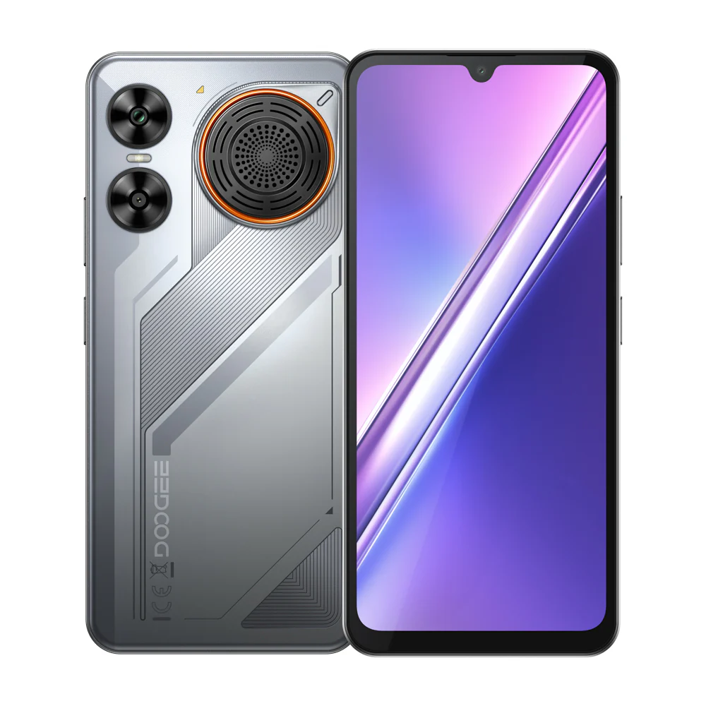 Telefoane Rezistente - Telefon Mobil Doogee M30, Argintiu, 4G, 6.88" HD+ IPS 120Hz, 48GB RAM (6GB + 42GB extensibili), 256GB ROM, 64MP + 20MP, Android 16, Unisoc T7280 Octa-Core, NFC, 8000mAh, 33W, Difuzor 135dB, Dual SIM