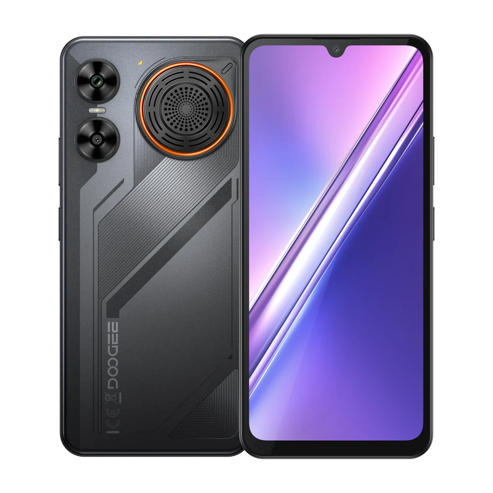 Telefoane Rezistente - Telefon Mobil Doogee M30, Negru, 4G, 6.88" HD+ IPS 120Hz, 48GB RAM (6GB + 42GB extensibili), 256GB ROM, 64MP + 20MP, Android 16, Unisoc T7280 Octa-Core, NFC, 8000mAh, 33W, Difuzor 135dB, Dual SIM
