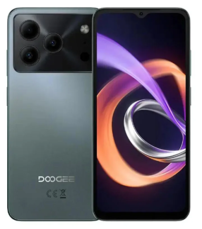 Telefoane (Smartphone) 5G - Telefon Mobil Doogee Note 56 Plus, Verde, 4G, 6.56" HD+ IPS 90Hz, 48GB RAM (6GB + 42GB Extensibili), 256GB ROM, 50MP, Android 16, Unisoc T7225, Gemini AI, NFC, 6150mAh, 18W, Dual SIM