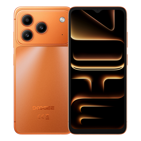 Mobile Phones - DOOGEE Note 57 Lite Mobile Phone, Orange, 4G LTE, 6.56" HD+ 90Hz, 12GB RAM (3GB + 9GB Expandable), 32GB ROM, SC9863A, 13MP Camera, 6150mAh, Android 16, Dual SIM