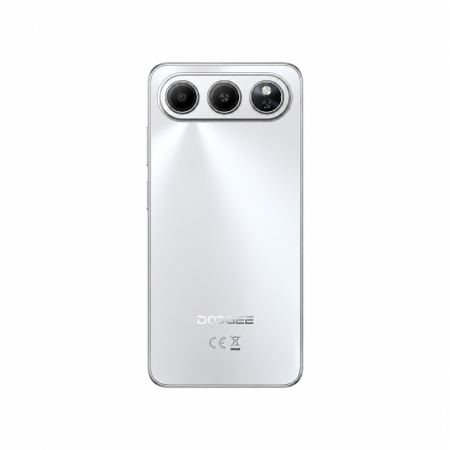 DOOGEE Note 60 Mobile Phone, Silver, 4G LTE, NFC, 6.56” HD+ 90Hz, 32GB RAM (3GB + 29GB Extended), 128GB ROM, Unisoc T7225, 6150mAh, 13MP Camera, Android 16, Dual SIM [1]