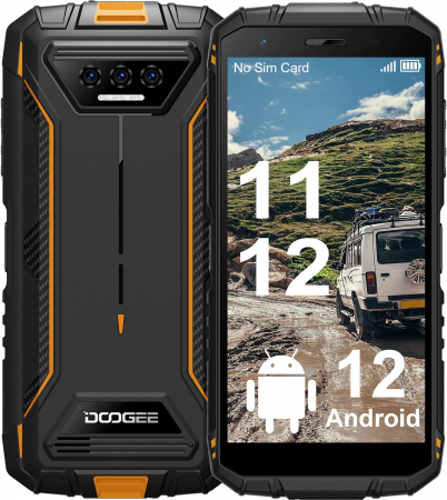 Telefon mobil Doogee S41 Portocaliu, 4G, IPS HD+ 5.5", 3GB+ 3GB RAM, 16GB ROM, Android 12, Helio A22 OctaCore, GPS, 6300mAh, DualSIM [1]