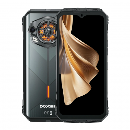 Doogee S punk Mobile Phone, Black, 4G, 6.58" FHD+ 90Hz, 16GB RAM (6GB + 10GB expandable), 256GB ROM, 50MP Camera, Spreadtrum T606 Octa Core, Android 14, 10800mAh, DualSim [1]