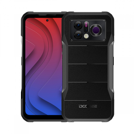 Doogee mobiltelefonok - Telefon mobil Doogee V20 Pro Negru, Dual 5G, AMOLED 6.43" FHD+, Camera termica, 12GB RAM+ 8GB vRAM, 256GB ROM, Android 12, 6000mAh, Dual SIM