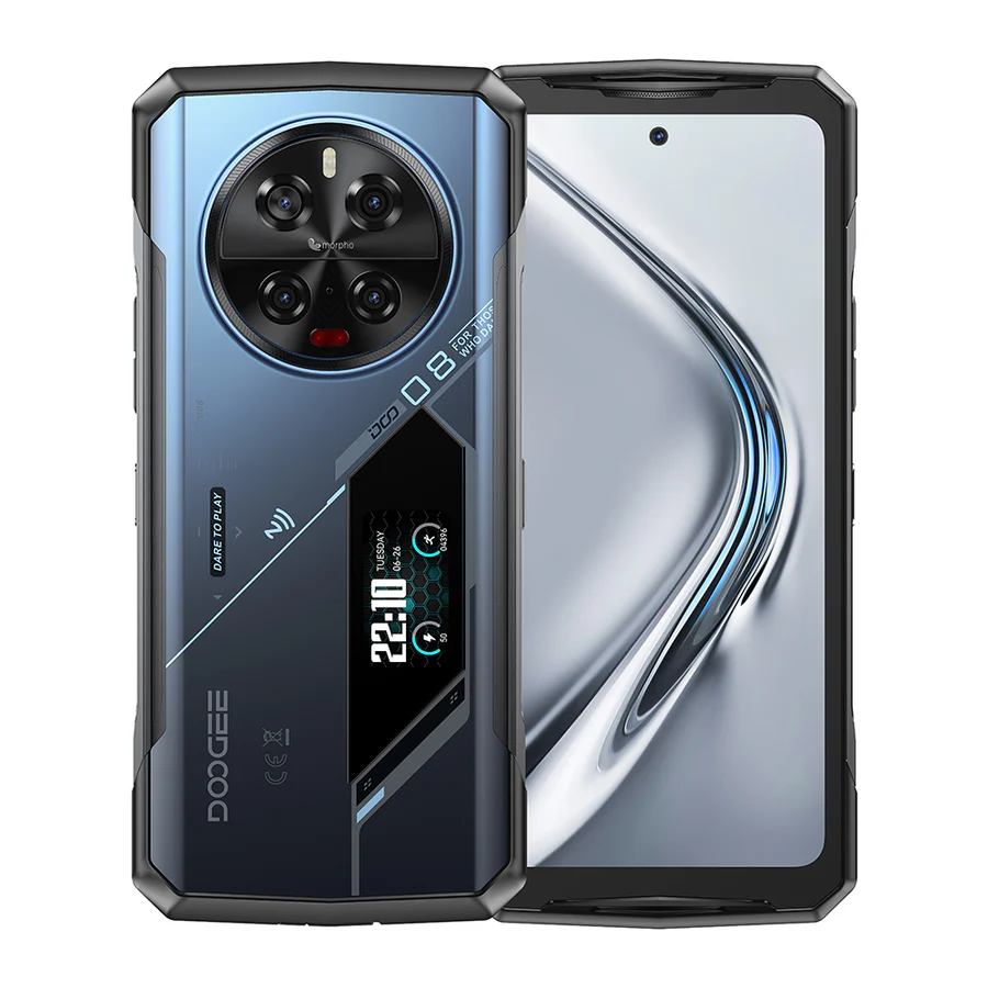 Producatori Telefoane - Telefon Mobil DOOGEE V40 Pro, Midnight Blue, 5G, 6.78'' Resigilat, Android 14, 36GB RAM (16GB + 20GB extensibil), 512GB ROM, 200MP + 32MP, 8680mAh, Dual SIM