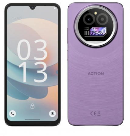 Best Deals - Telefon mobil F150 Action A5 Pro Mov, 4G, 6.88" HD+, 8GB RAM (3GB + 5GB extensibili), 256GB ROM, Android 15 Go, Octa-Core, Face ID, Camera 16MP, 5100mAh, Dual SIM