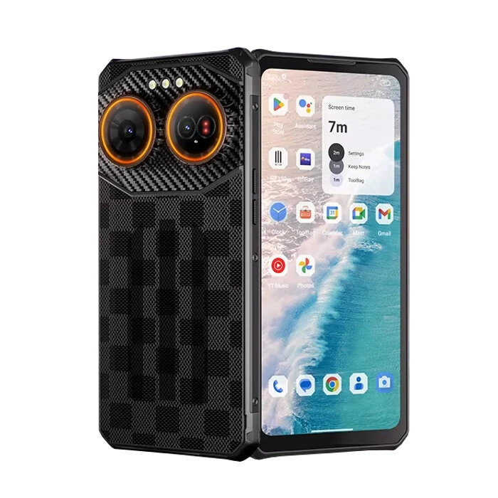 Mobile Phone F150 Air3  Black, Rugged Ultra Slim, 5G, Dynamic Island, 6.6" HD+, 24GB RAM (12GB + 12GB expandable), 512GB ROM, 100MP Camera, 20MP Night Vision, 30W [1]