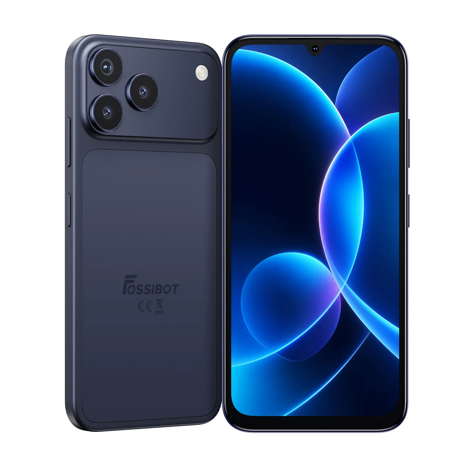 Telefon Mobil FOSSiBOT C17, Albastru, 4G LTE, 6.9” HD+ 120Hz, 16GB RAM (4GB + 12GB extensibili), 128GB ROM, Unisoc T615, 5000mAh, Cameră 16MP AI, Fosi AI, Gemini AI, Android 16, Dual SIM [1]
