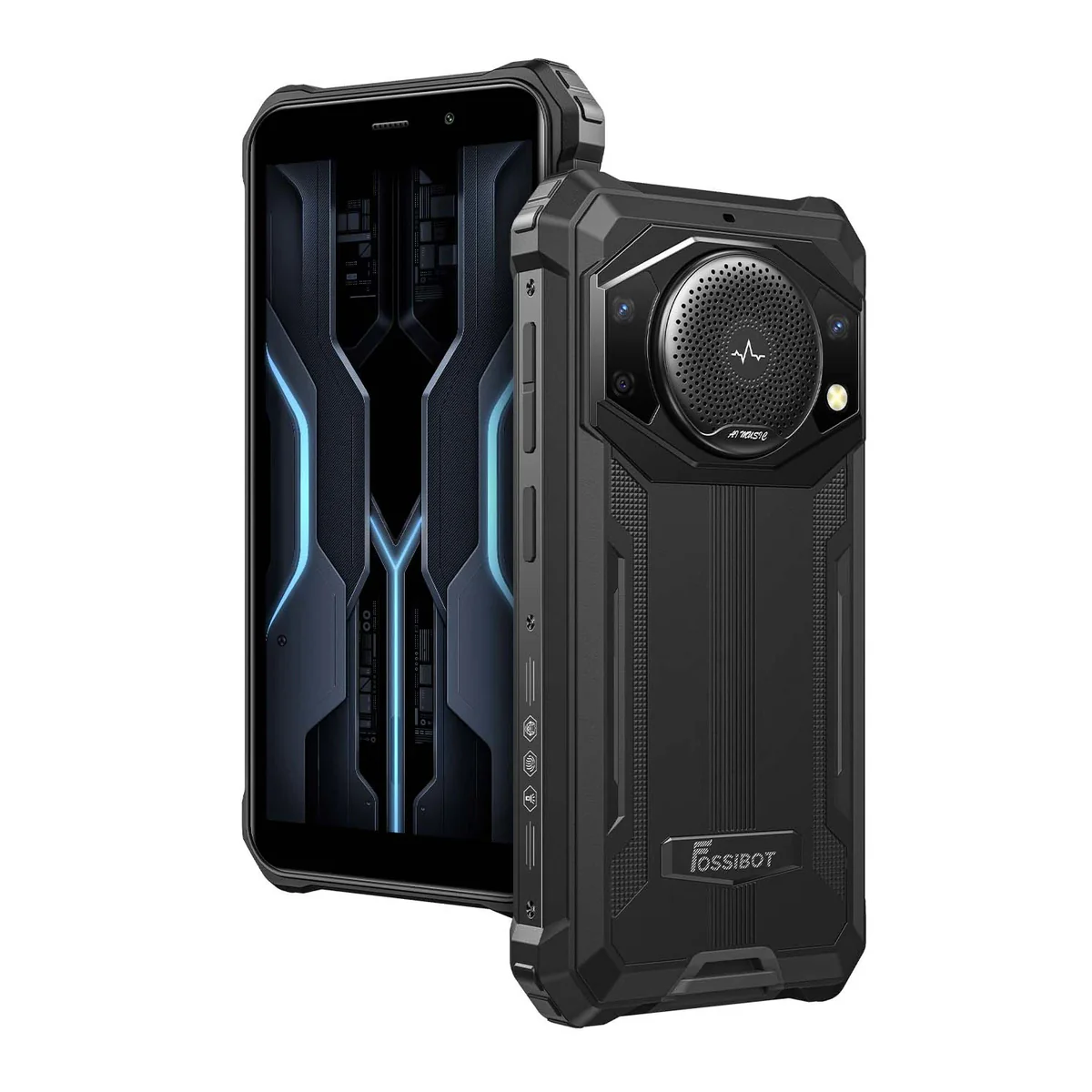 Telefoane - Telefon mobil FOSSiBOT F101P Negru, 4G, 5.45" HD+ IPS, 7GB RAM(4GB+3GB extensibili), 64GB ROM+128GB TF card, Android 13, 24MP AF+5MP+0.3MP, 10600mAh, 18W, NFC, Face ID, DualSIM Hibrid