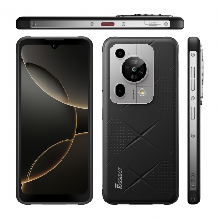 Telefon mobil FOSSiBOT F112 Pro 5G, Negru, 6.88” HD+ IPS, 24GB RAM(8GB+16GB extensibili), 256GB ROM, Android 14, Incarcare inversa, 50MP+16MP, 18W, Dual SIM Hybrid [2]