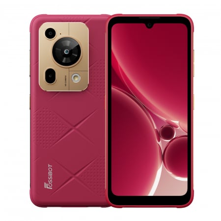 Phone - Mobile phone FOSSiBOT F112 Pro 5G, Red, 6.88” HD+ IPS, 24GB RAM (8GB + 16GB expandable), 256GB ROM, Android 14, Reverse charging, 50MP+16MP, 18W, Dual SIM Hybrid