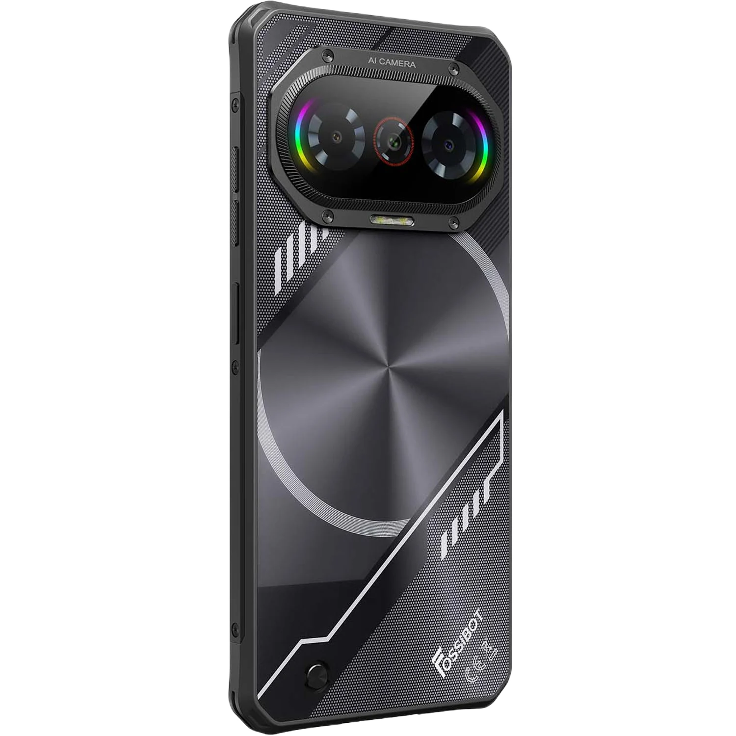 Mobile Phone FOSSiBOT F114, Black, 4G, 6.67" HD+ IPS, 12GB RAM (4GB+8GB expandable), 256GB ROM, Android 15, 50MP, Gemini AI, Dynamic Light, 5000mAh, 18W, NFC, Face ID, Dual SIM [7]