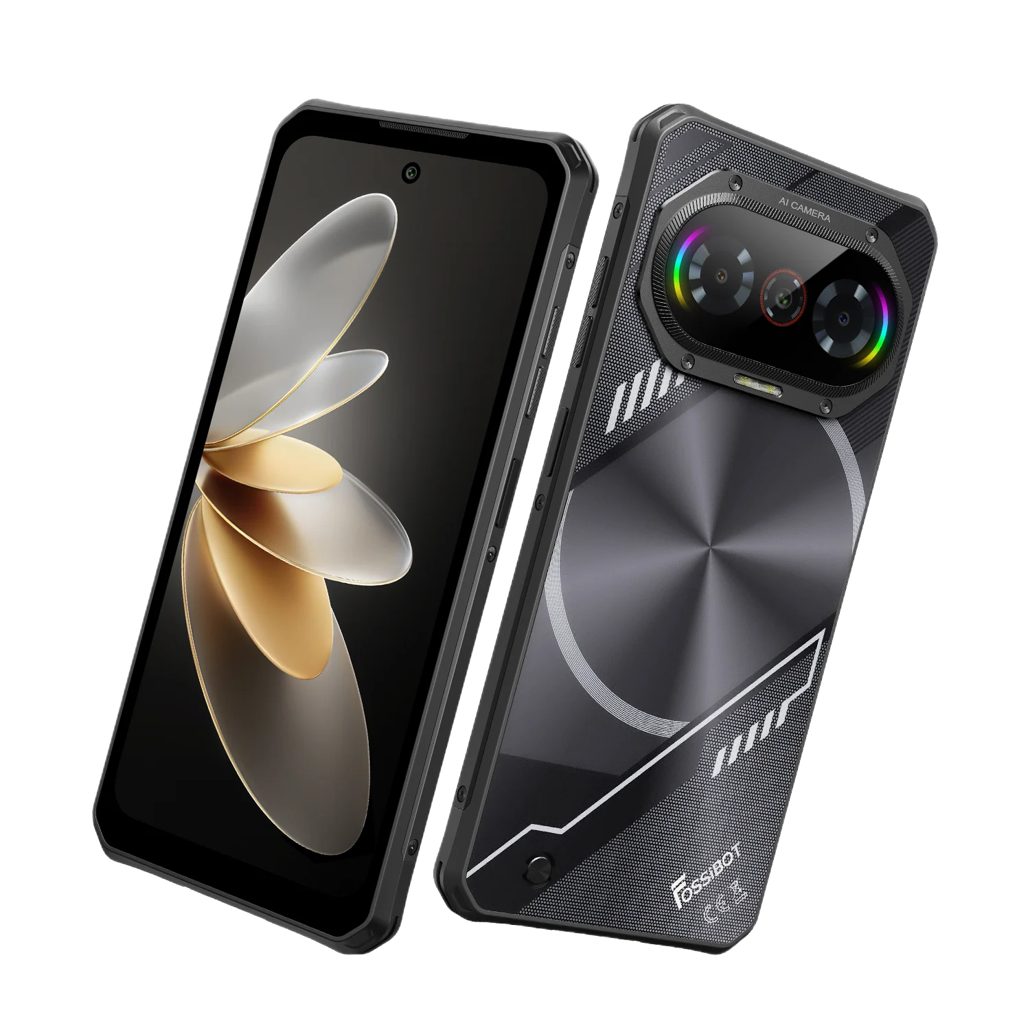 Mobile Phone FOSSiBOT F114, Black, 4G, 6.67" HD+ IPS, 12GB RAM (4GB+8GB expandable), 256GB ROM, Android 15, 50MP, Gemini AI, Dynamic Light, 5000mAh, 18W, NFC, Face ID, Dual SIM [4]