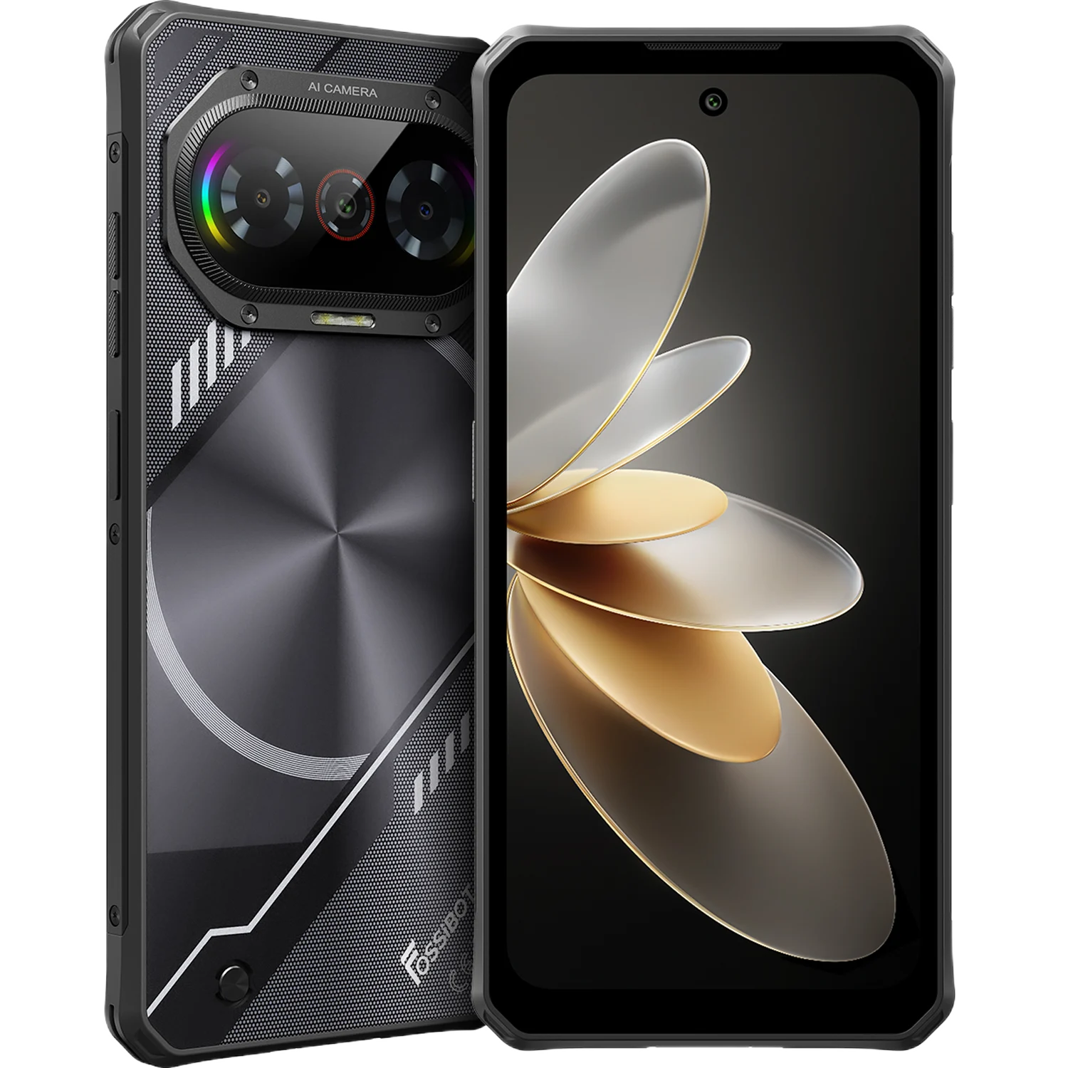 Telefon Mobil FOSSiBOT F114, Negru, 4G, 6.67" HD+ IPS, 16GB RAM (4GB + 12GB extensibili), 128GB ROM, Android 15, 50MP, Gemini AI, Lumina Dinamica, 5000mAh, 18W, NFC, Face ID, Dual SIM [16]