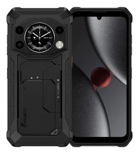 Telefoane - Telefon Mobil Fossibot F117, Negru, 5G, 6.75", 32GB RAM (8GB + 24GB extensibili), 256GB, T615, 10000mAh, Fast Charge, Cameră 50MP, Android 15, NFC, Dual SIM