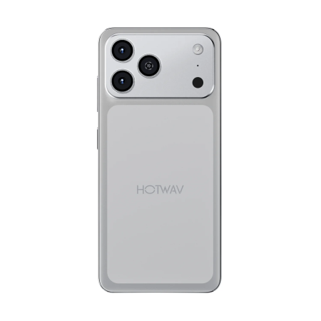 HOTWAV A17 Pro Max Okostelefon, Ezüst, 4G LTE, 6.75" 120Hz Kijelző, 12GB RAM (3GB + 9GB bővíthető), 64GB, Android 15, 5160mAh, Dual SIM [1]