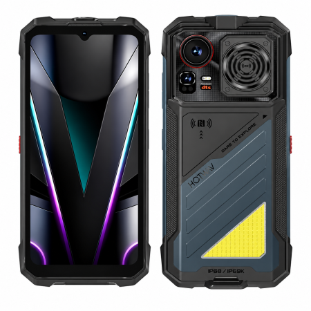 Toate ( smart si clasice ) - Telefon Mobil HOTWAV Hyper 8E, Negru, 4G LTE, NFC, 6.8” HD+ 120Hz, 16GB RAM (6GB + 10GB extensibili), 128GB ROM, Unisoc T7250, 16000mAh 33W, Cameră 48MP, Android 16, Dual SIM