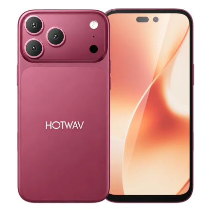 Telefon Mobil HOTWAV A18 Pro Max, Roz, 4G LTE, NFC, 6.65” HD+, 16GB RAM (4GB + 12GB extensibili), 128GB ROM, Octa-Core, 5160mAh 10W, Android 16, Dual SIM