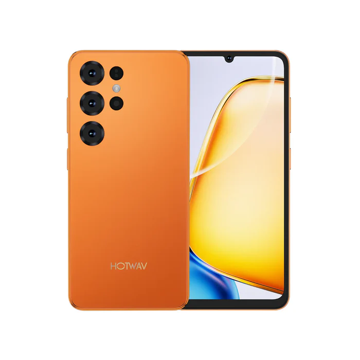 Telefon Mobil HOTWAV A25 Ultra, Portocaliu, 4G LTE, Ecran 6.75" HD+, 12GB RAM (3GB + 9GB extensibili), 64GB, Android 15, 5160mAh, Dual SIM, NFC [1]