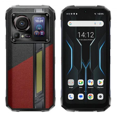 Telefoane Rezistente - Telefon mobil HOTWAV Hyper 7 Pro, Roșu, Resigilat, 5G, 6.6" 2.4K, 36GB RAM (16GB+20GB extensibili), 256GB ROM, 200MP+24MP Night Vision, Android 14, MediaTek Dimensity 7050, 10800mAh, NFC, Dual SIM