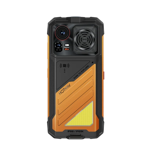 HOTWAV Hyper 8E Mobile Phone, Orange, 4G LTE, NFC, 6.8” HD+ 120Hz, 16GB RAM (6GB + 10GB Extended), 128GB ROM, Unisoc T7250, 16000mAh 33W, 48MP Camera, Android 16, Dual SIM [2]