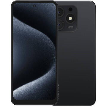 Telefoane - Telefon Mobil HOTWAV Note 13 Max, Negru, 4G, 6.8" HD+, 16GB RAM (6GB + 10GB extensibili), 256GB ROM, 48MP, Android 14, Unisoc T606, 5160mAh, 10W, Face ID, Dual SIM