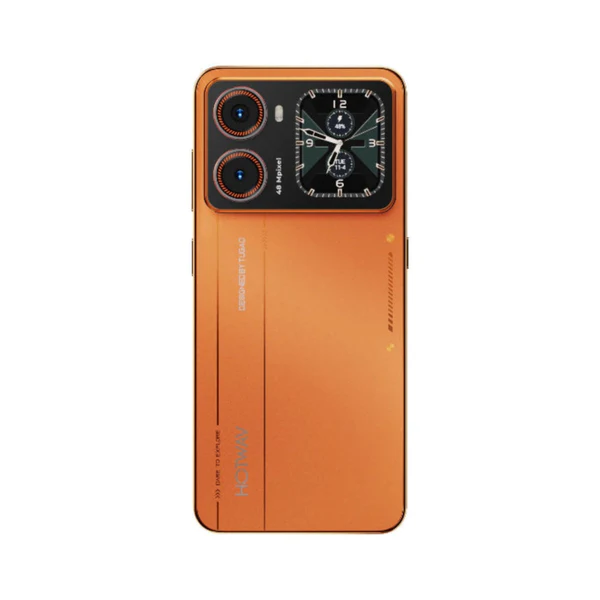 Telefon Mobil HOTWAV X100 GT, Portocaliu, 4G, 6.9" HD+, 20GB RAM (8GB + 12GB extensibili), 256GB, Unisoc T7280, 5160mAh, 20W Fast Charge, Ecran Secundar 2.02", Cameră 48MP, Android 16, NFC, Dual SIM [2]